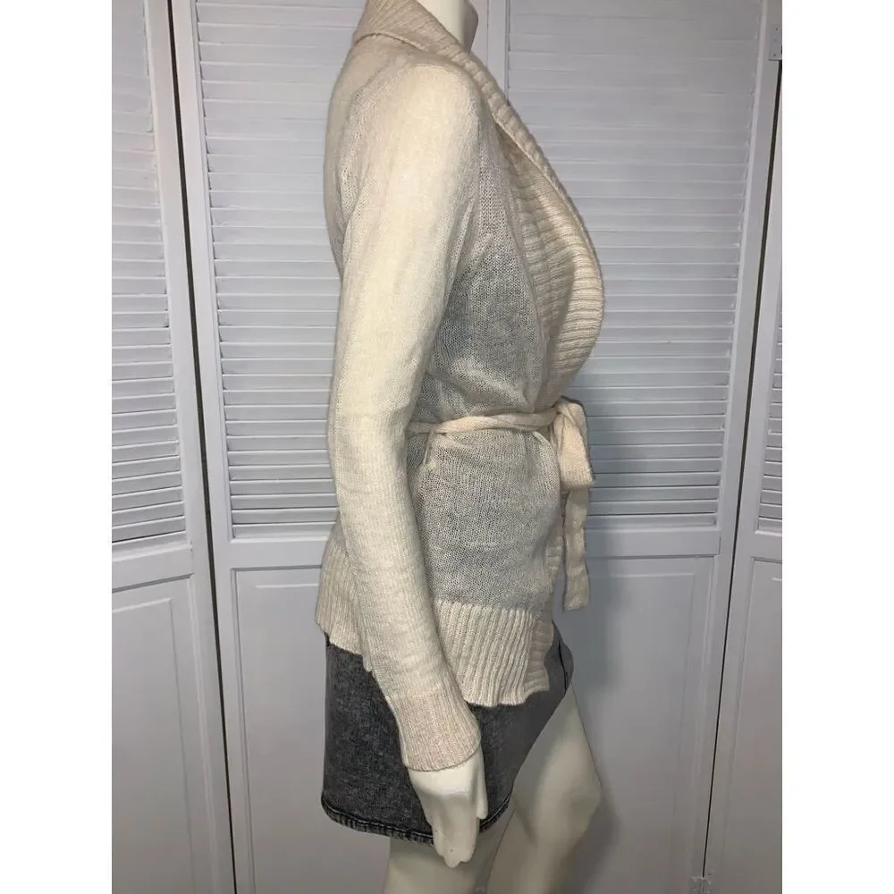 Vintage JJ BASICS Sheer Knit Cardigan Sweater Large‎